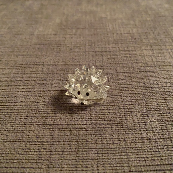 Vintage Swarovski Clear Crystal Mini Porcupine Figurine appx. 1”.